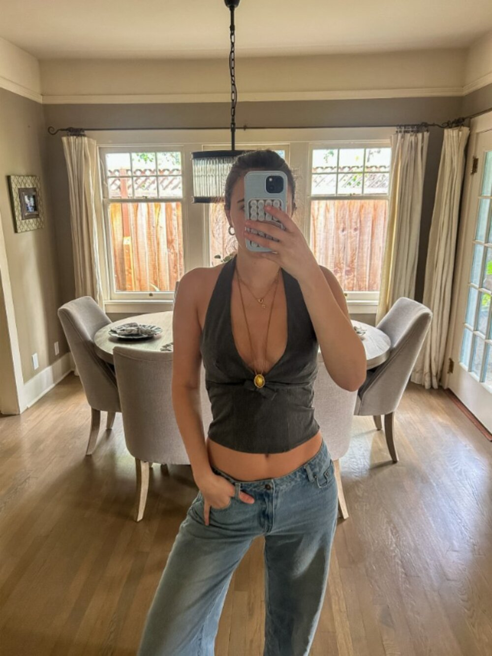 Missguided grey halter top 🖤✨